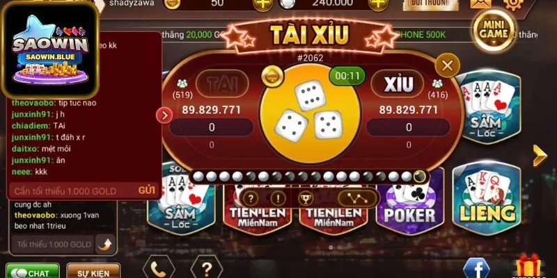 Giới Thiệu Về Trò Chơi Tài xỉu Saowin